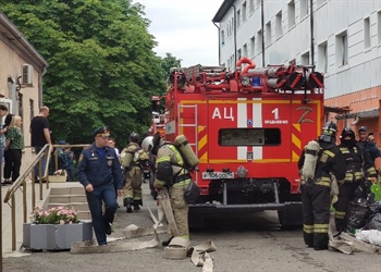 Пожарно-тактические учения прошли в здании общежития СКГМИ