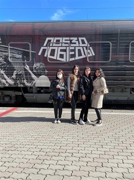 Студенты СКГМИ (ГТУ) посетили «Поезд  Победы» 