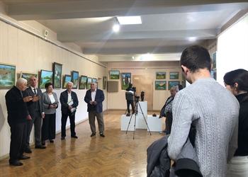 Студенты СКГМИ (ГТУ) приняли участие в открытии персональной выставки Владимира Корнаева «Свет души»